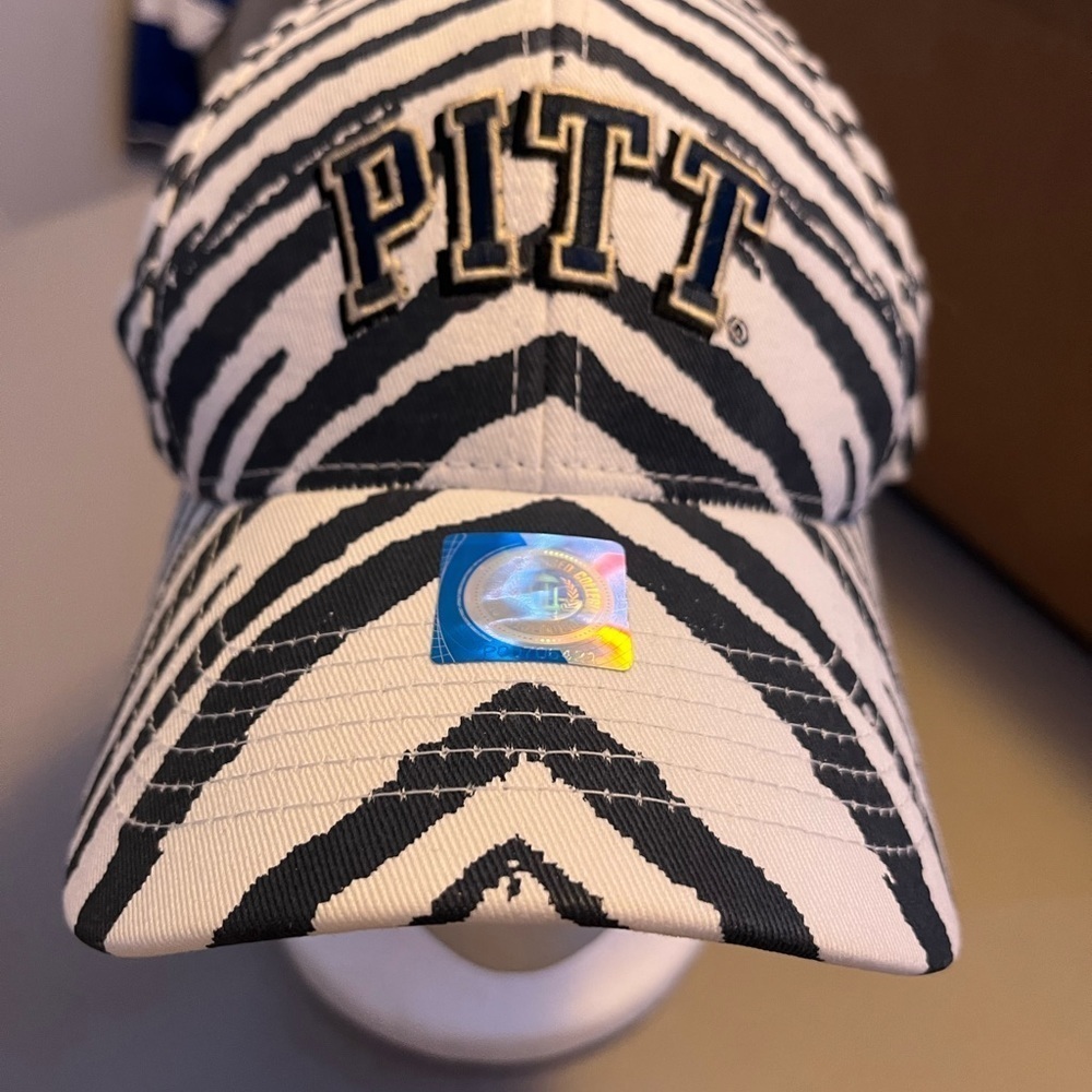 COPY - Pittsburgh Panthers Snapback Hat Zubaz Cap Vintage 90s Style Colorway Foโฆ